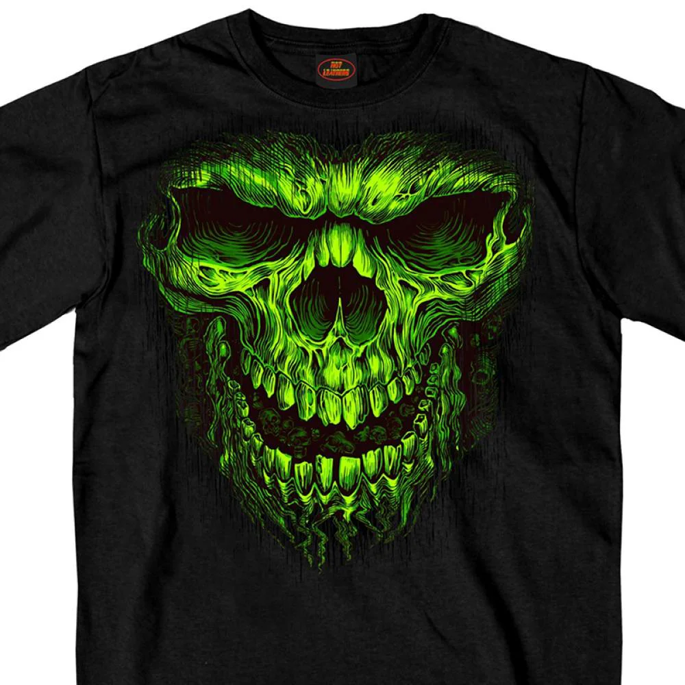 Long-Lasting Hot Leathers GMS1476 Men’s Shredder Skull Black T-Shirt Environmentally Friendly