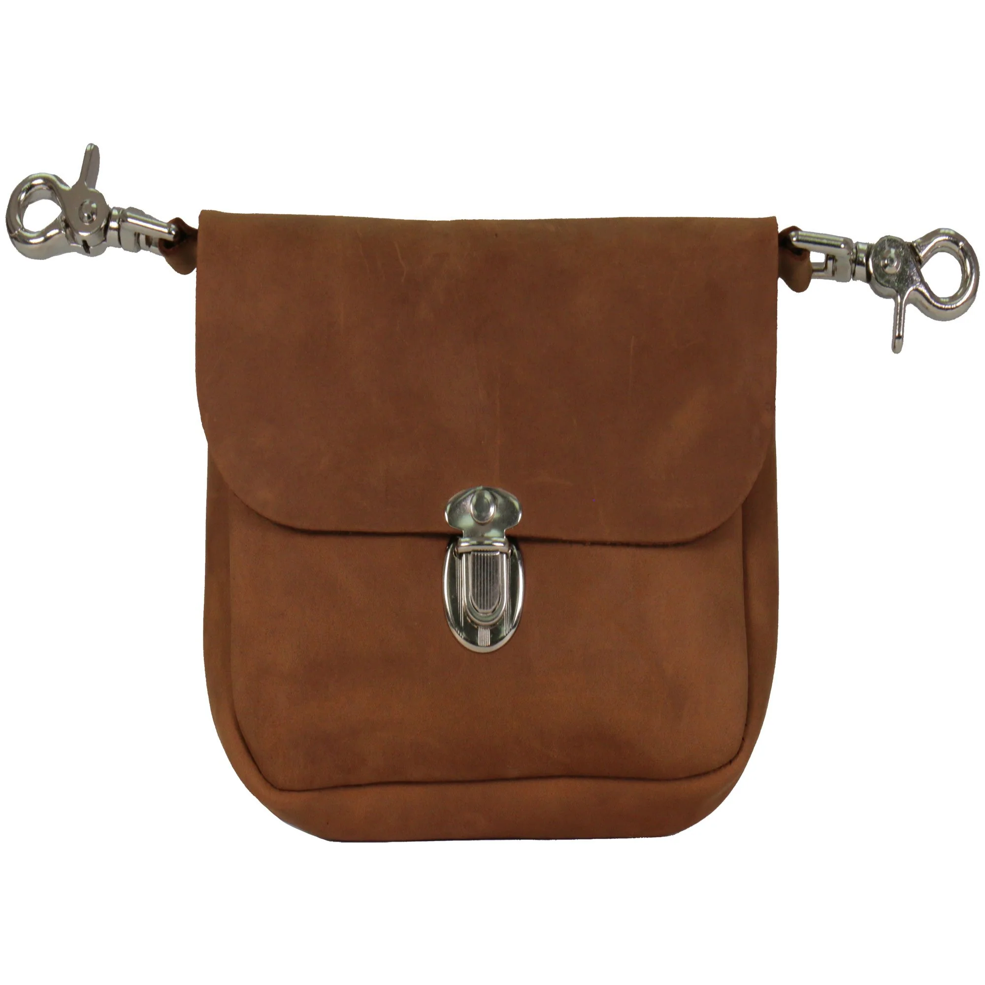 Professional Hot Leathers CPL5002 Distressed Brown Leather Ladies Clip Pouch Elegant