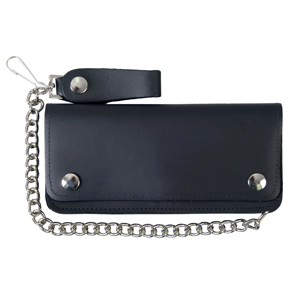 Next-Generation Hot Leathers WLC2002 5 Pocket Bi-Fold Leather Wallet with Chain Premium Material
