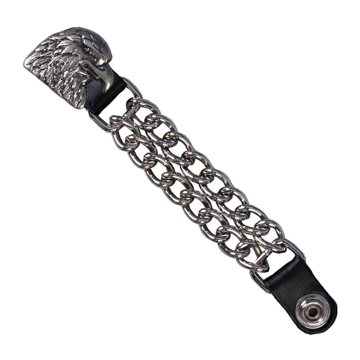 First-Class Hot Leathers VXC1013 Eagle Head Vest Extender High-Grade
