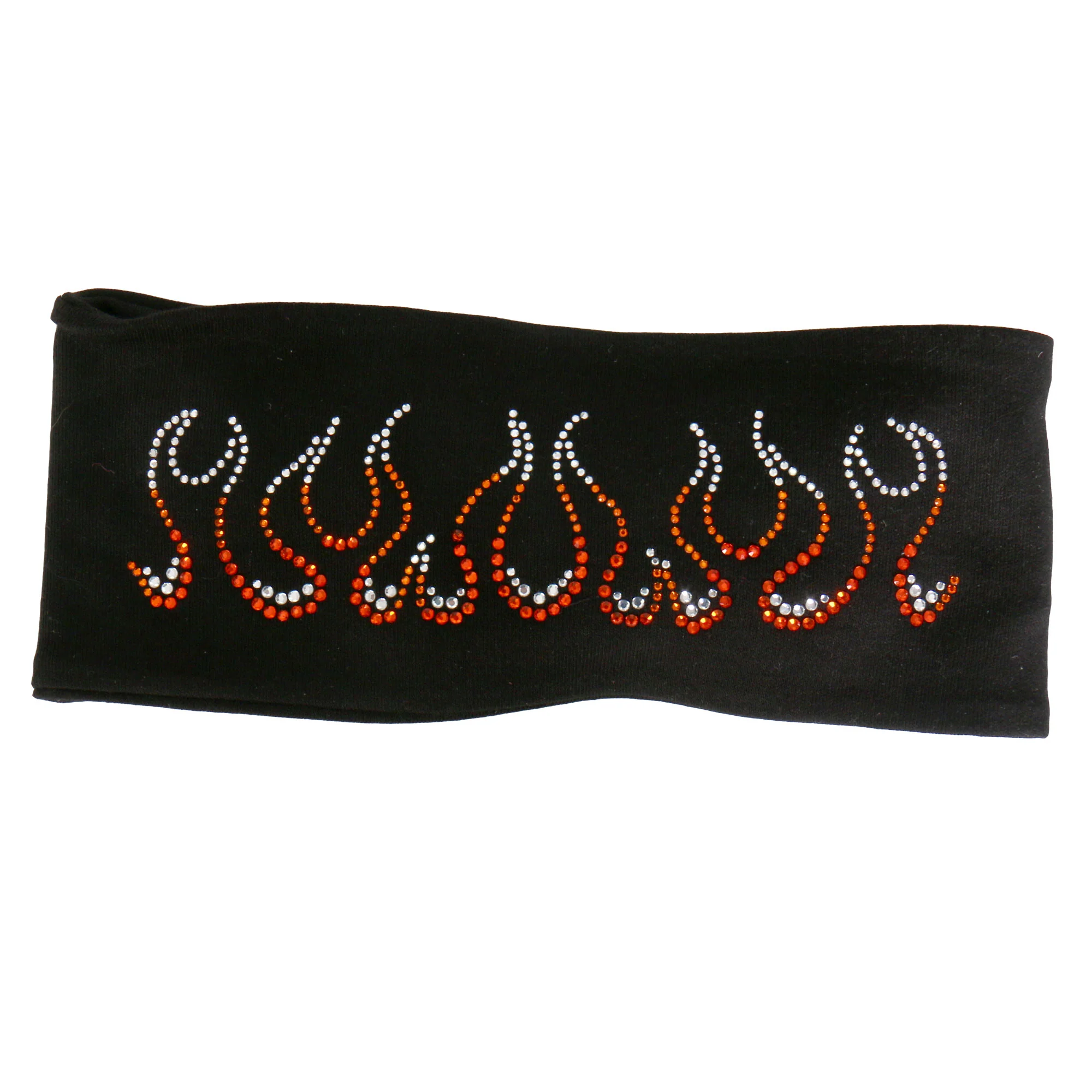 Pure Hot Leathers RWC1007 Flames Bling Headwrap Healthy
