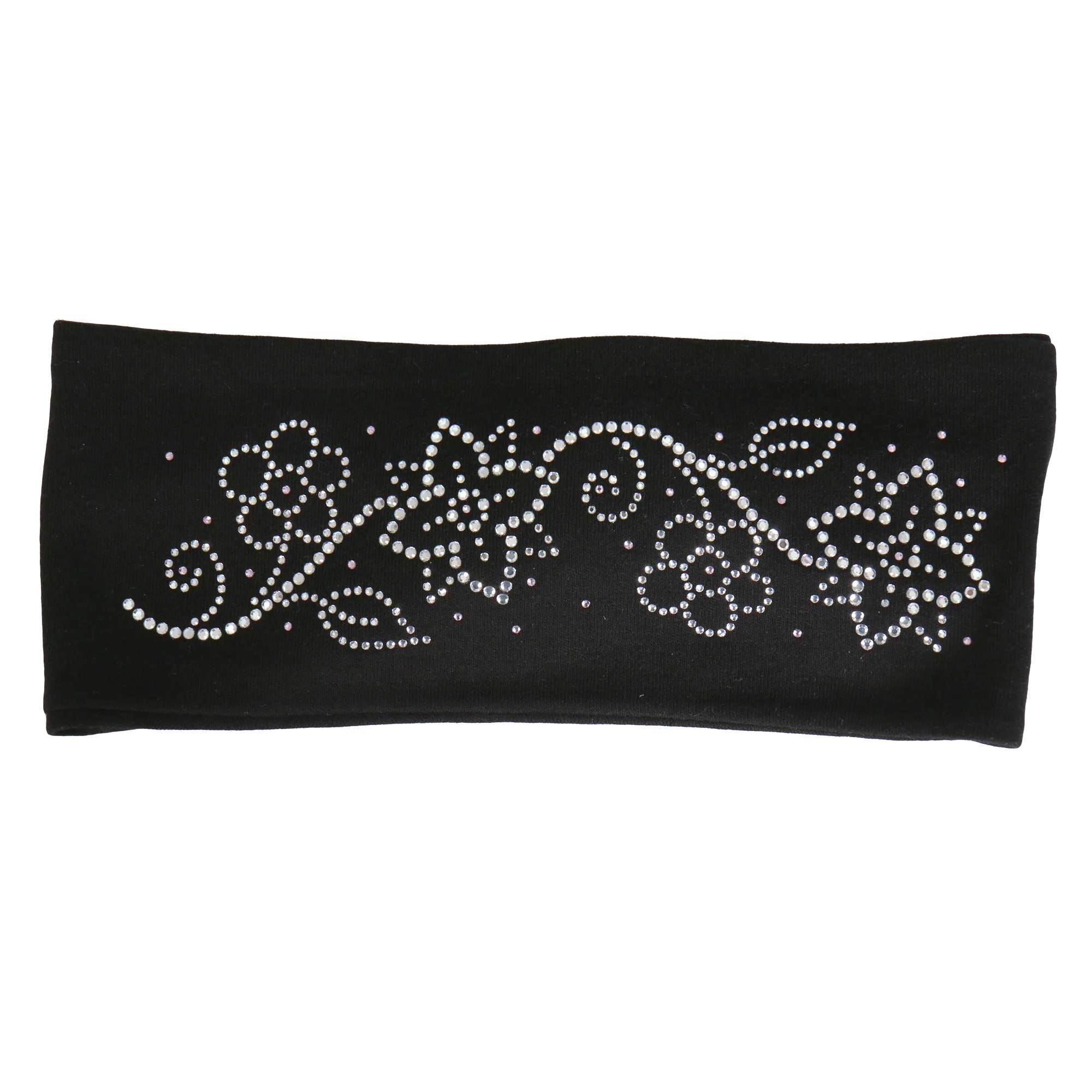 Recyclable Hot Leathers RWC1005 Flowers Bling Headwrap Natural
