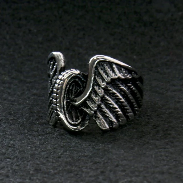 Smart Hot Leathers JWR2113 Men’s Wing Wheel Stainless Steel Ring Trusted