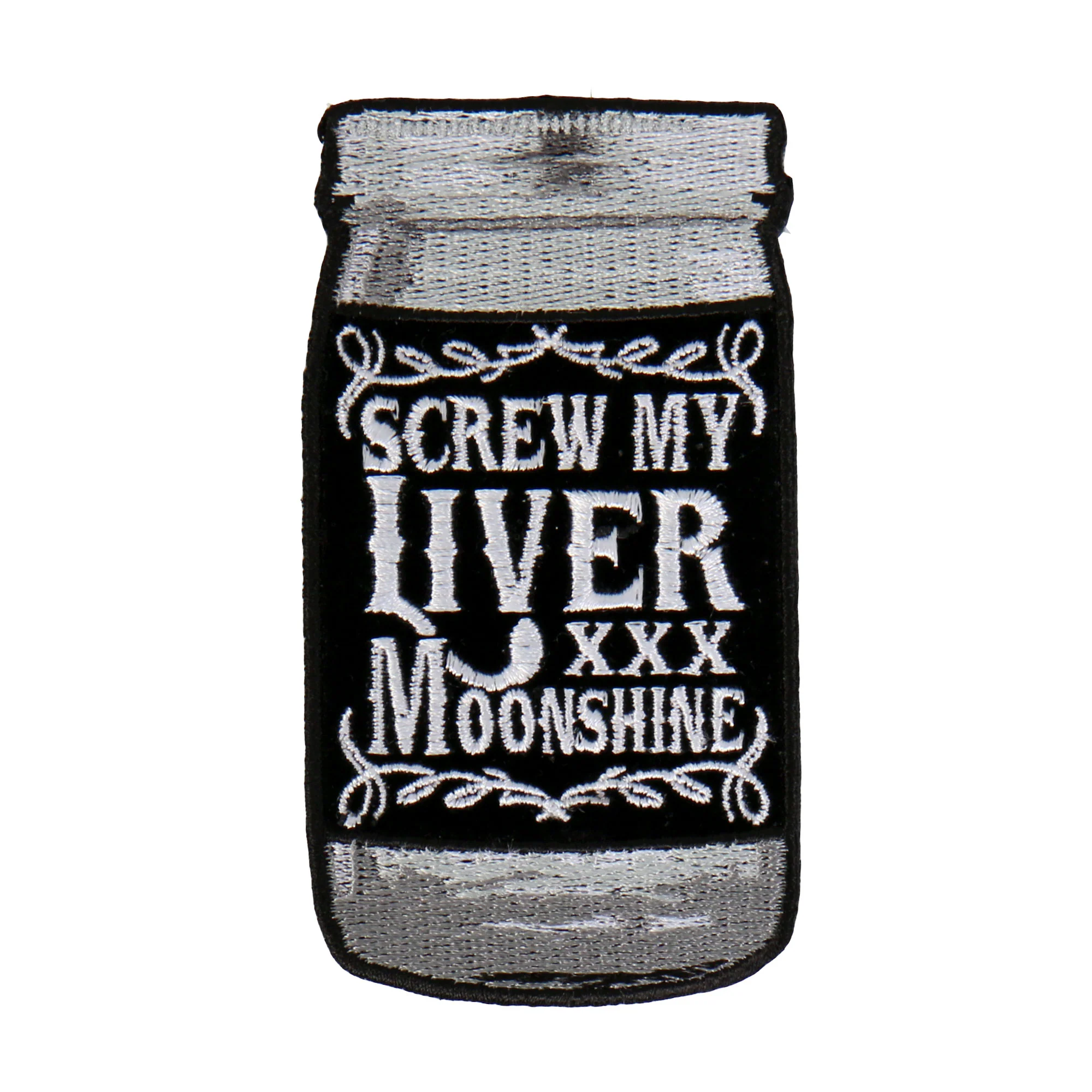 Comfortable Hot Leathers PPA8650 Screw My Liver Embroidered 2 X4 Patch Healthy