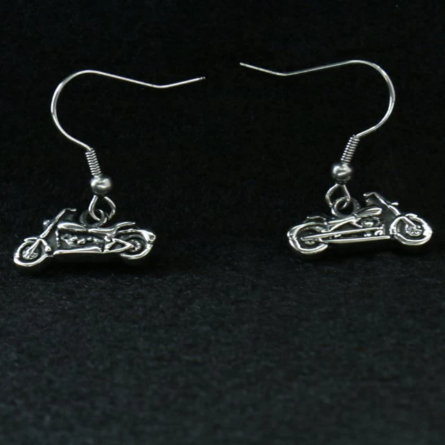 User-Friendly Hot Leathers JWE1106 Stainless Steel Motorcycle Earrings Enhanced