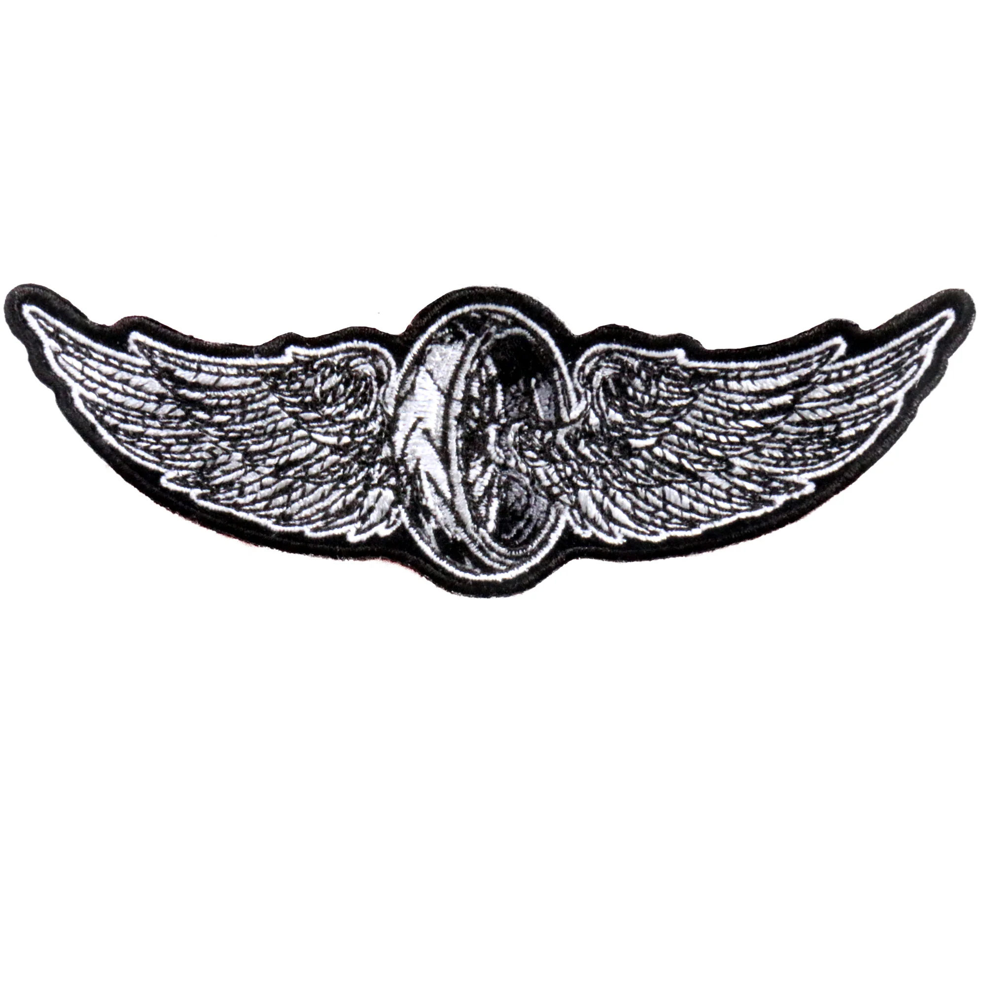 High-Grade Hot Leathers PPA9460 Flying Wheel Shield 5 x 2 Patch Detailed