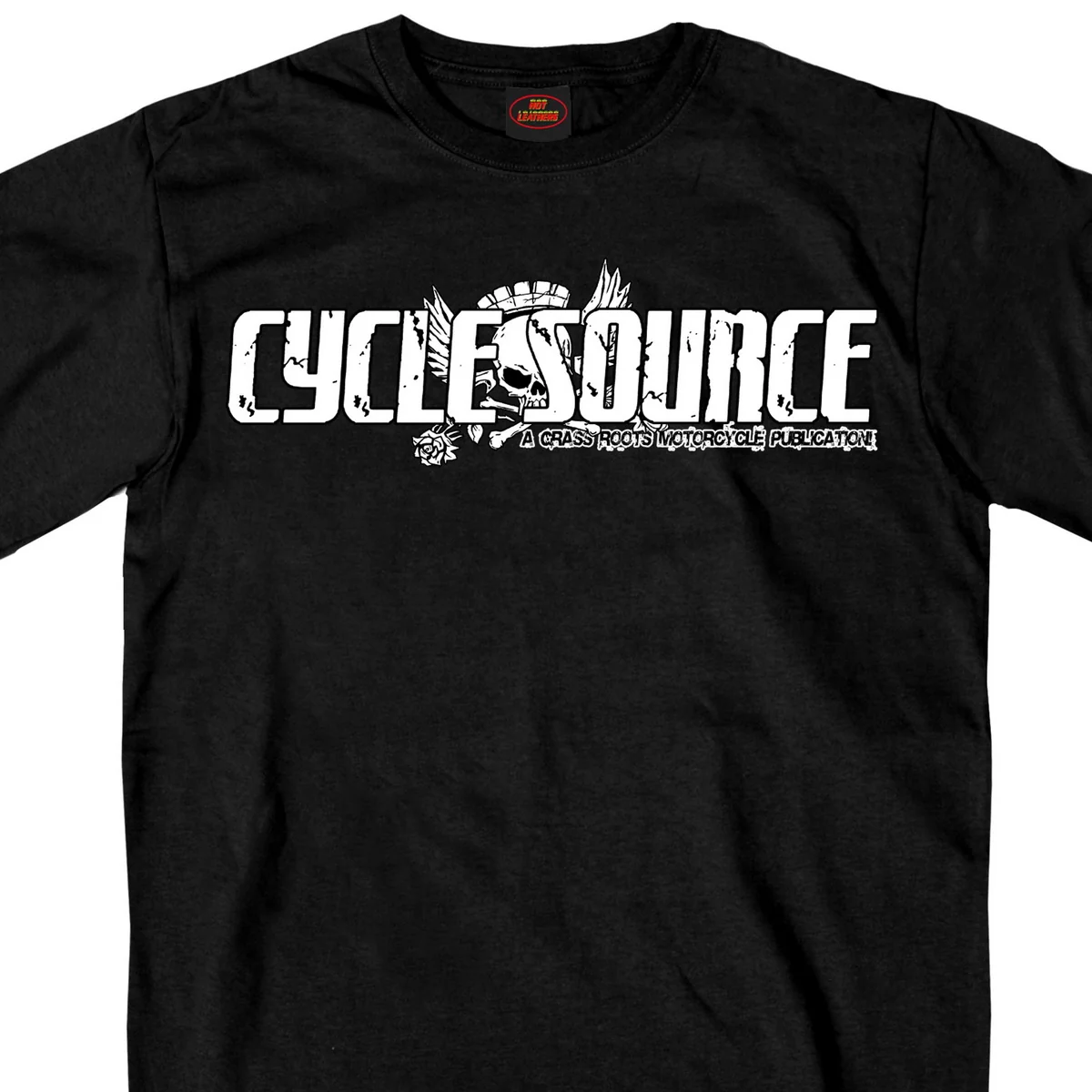 High-Quality Cycle Source Magazine CSM1008 Men s Scooter Tramp Black T-Shirt Solid