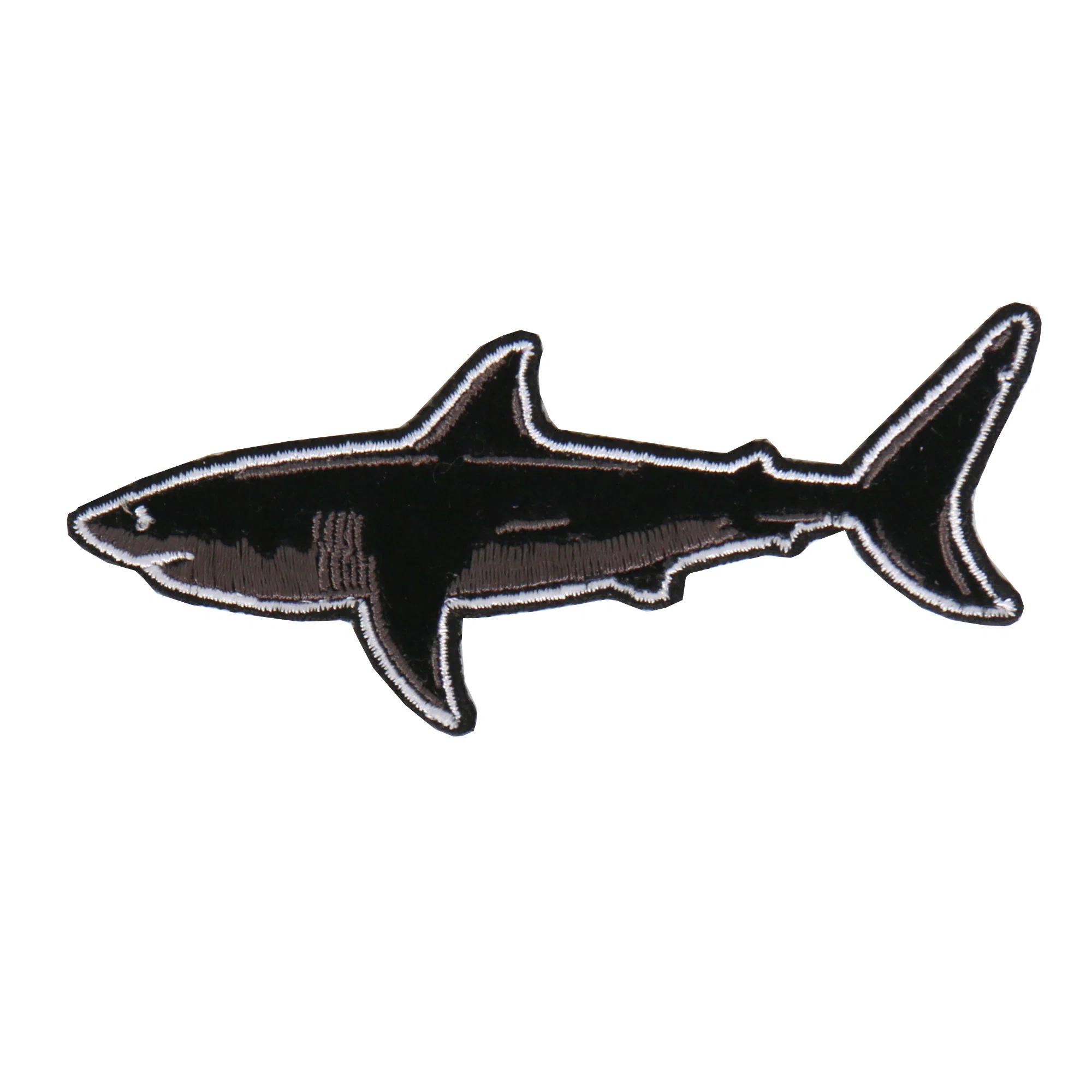 Elite Hot Leathers PPA8492 Great White Shark Back Bike Embroidered 4 X2 Patch Traditional