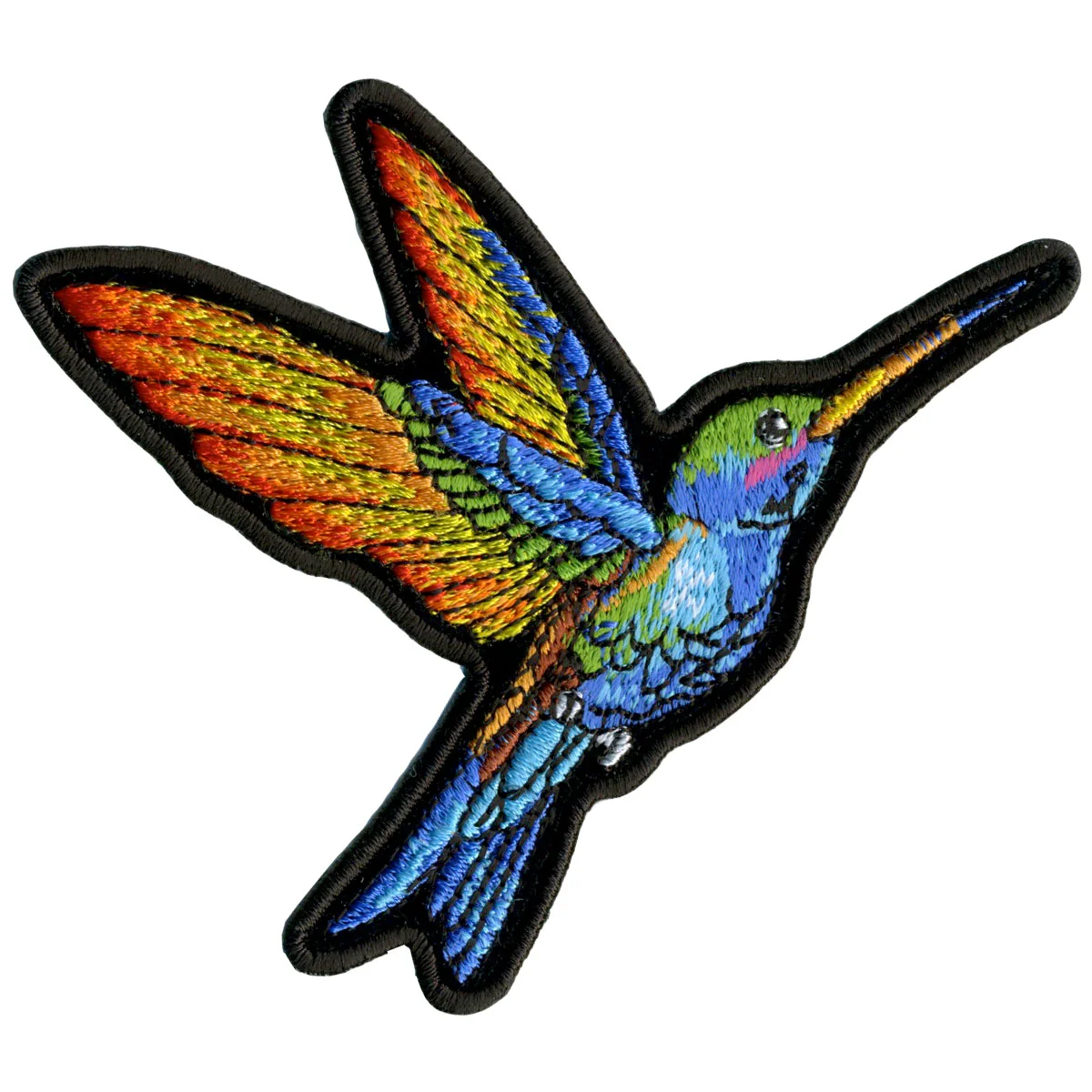 Outstanding Hot Leathers PPA7550 Small Hummingbird 4 x 3.5 Patch Detailed