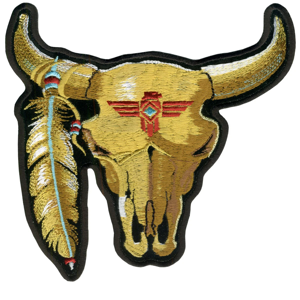 Elite Hot Leathers PPA1352 Cattle Skull 3 x 3 Patch Verified