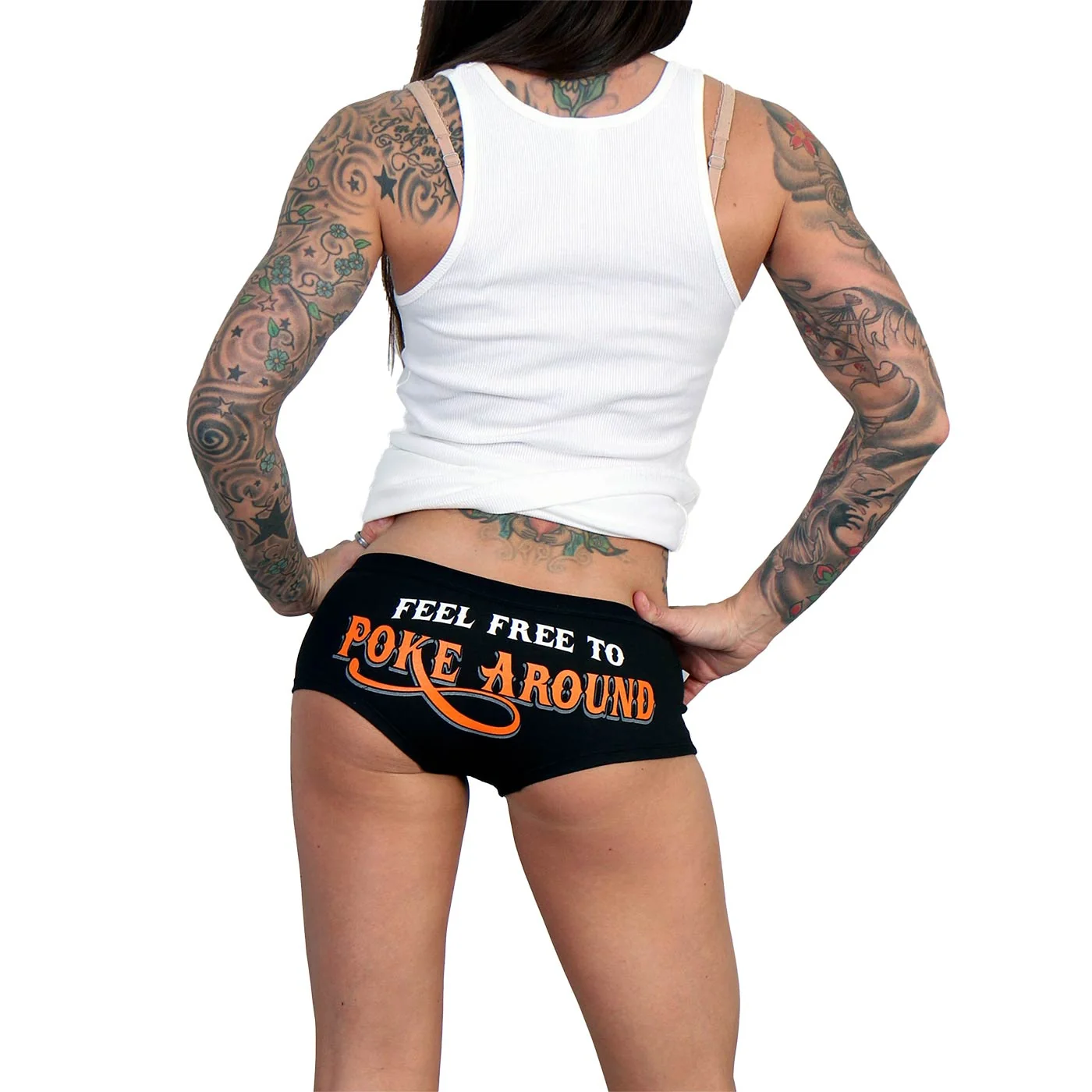 Artisan Hot Leathers PTB7210 Poke Around Ladies Boy Shorts Minimalist