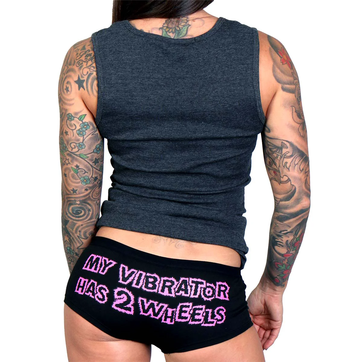 Next-Generation Hot Leathers PTB7254 My Vibrator Has Two Wheels Funny Boy Shorts Organic