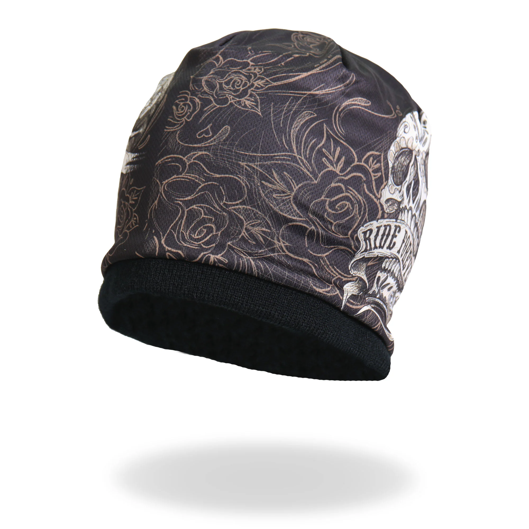 Smart Hot Leathers KHC1005 Banner Skull Beanie Casual