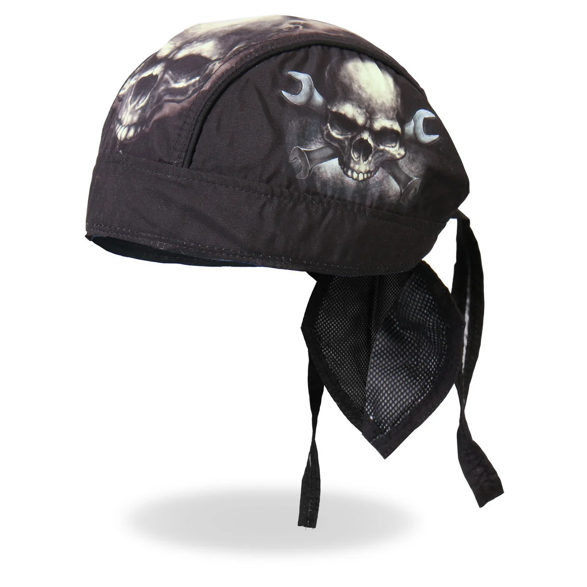 Next-Generation Hot Leathers HWH1054 Skull and Wrench Bones Headwrap Modern