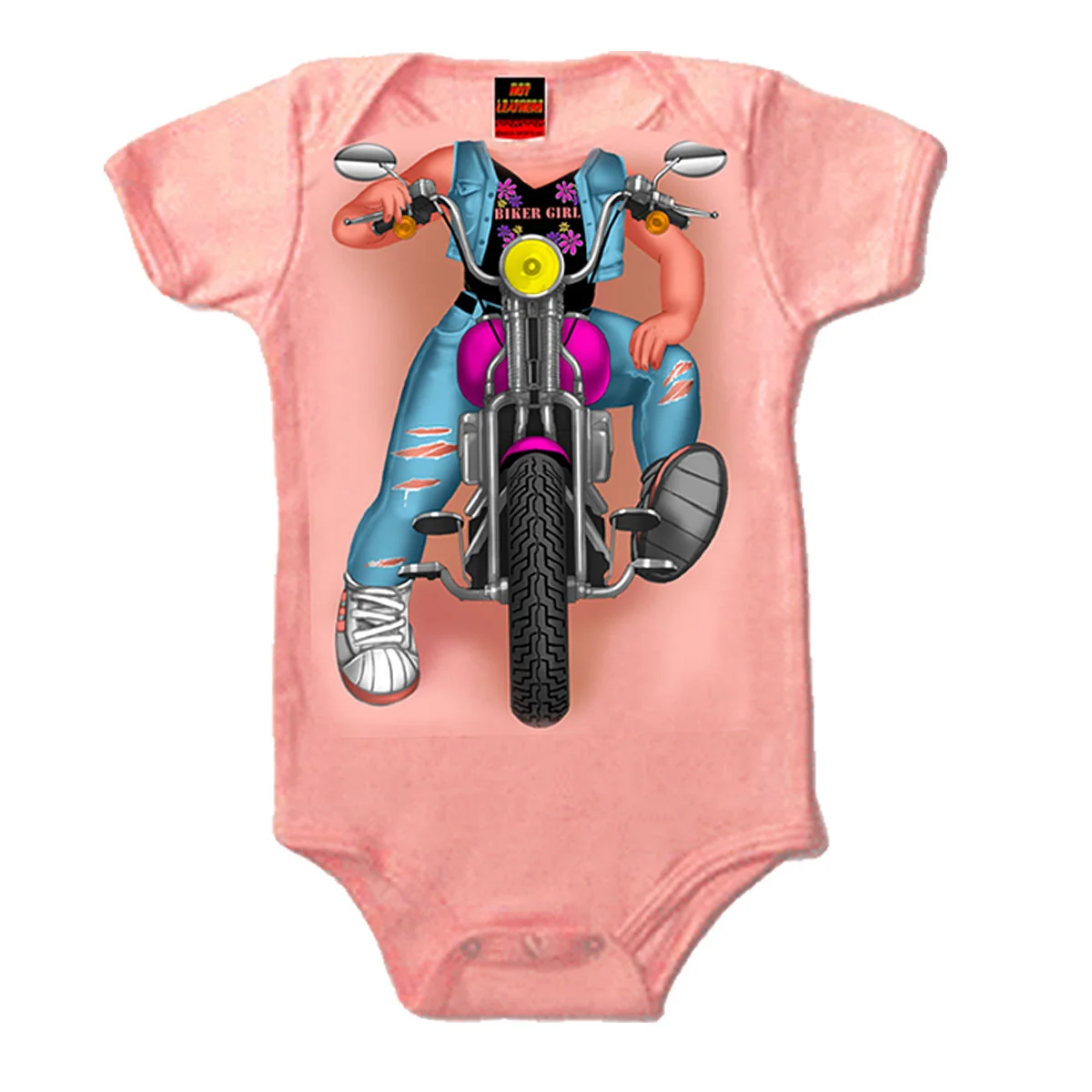 Proven Hot Leathers GYS1020 Headless Girl Biker Bodysuit Verified