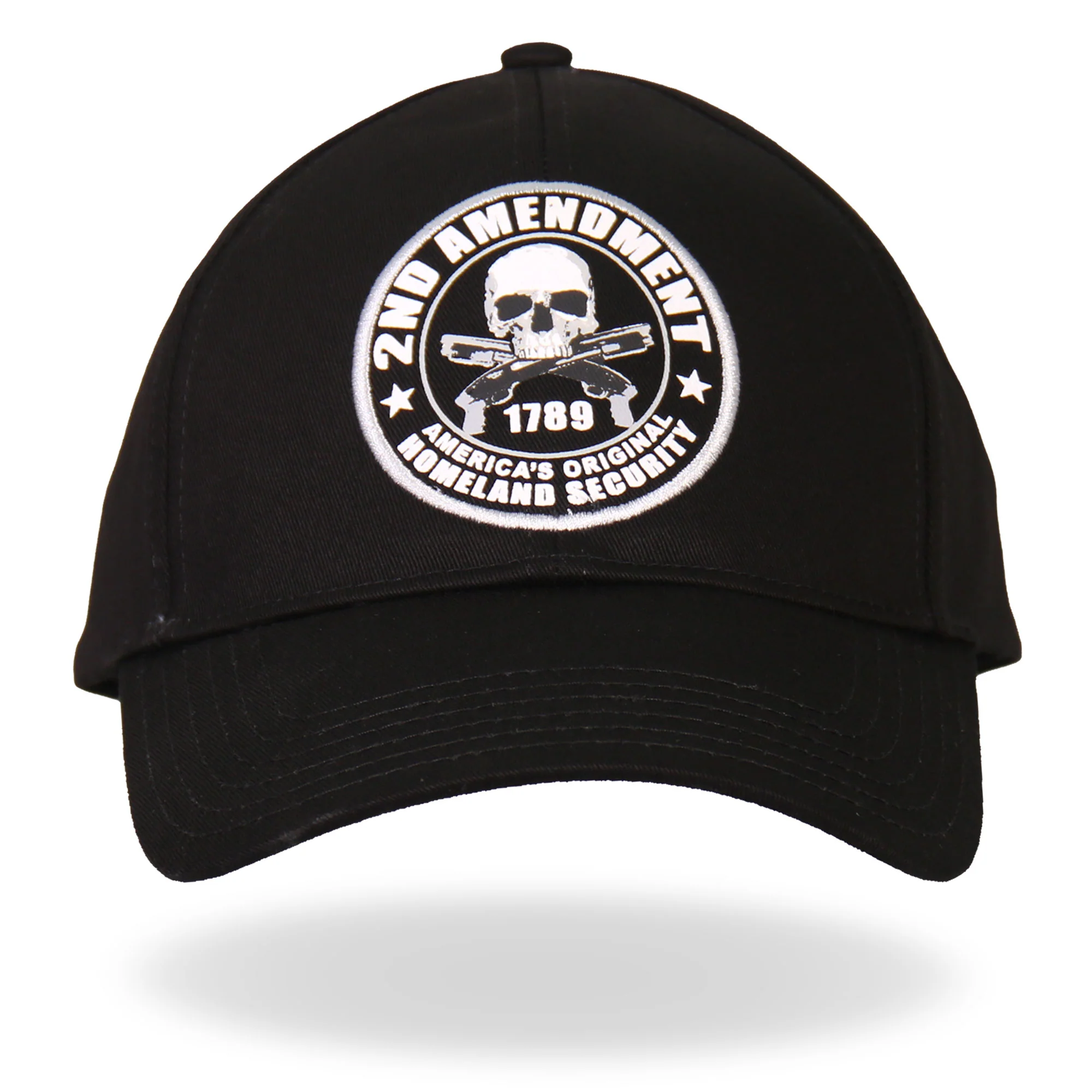Organic Hot Leathers BCA1040 2nd Amendment America’s Homeland Security Ball Cap Fine Crafted