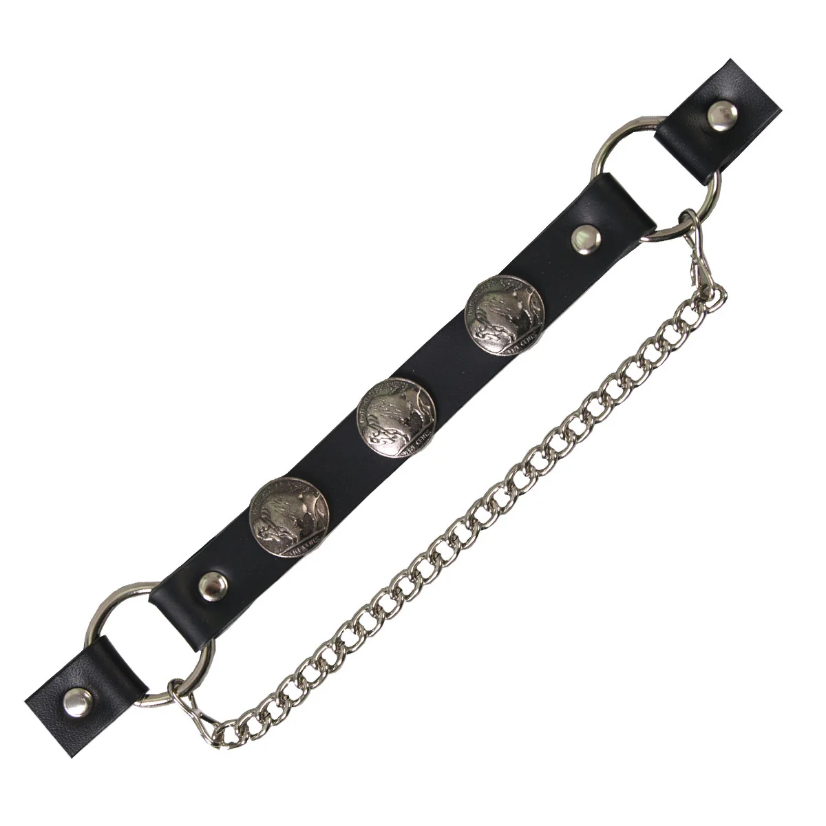 High-End Hot Leathers BNL1006 Buffalo Nickel Boot Chain Recyclable