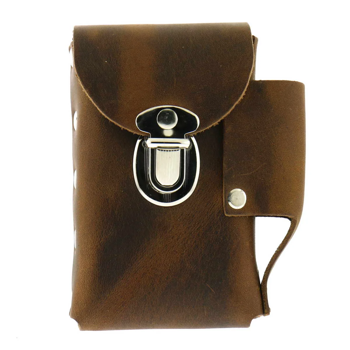 Flexible Hot Leathers CSB1009 Brown Leather Cigarette Case High-Quality