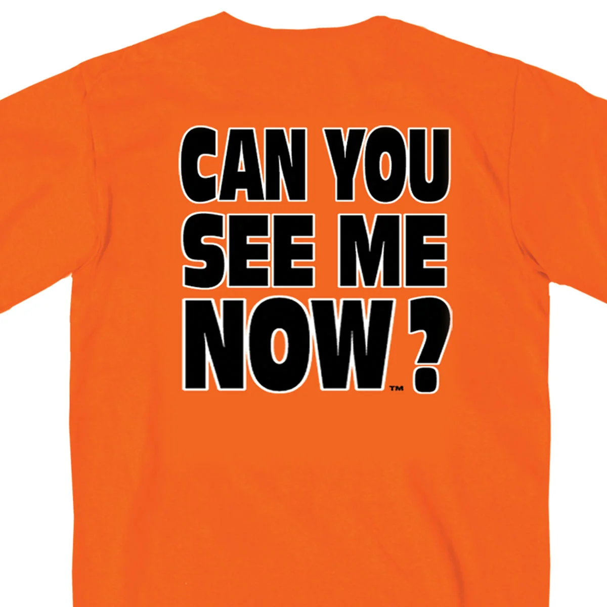 Eco-Friendly Hot Leathers GMD1091 Mens ‘Can You See Me Now’ Safety Orange T-Shirt Durable