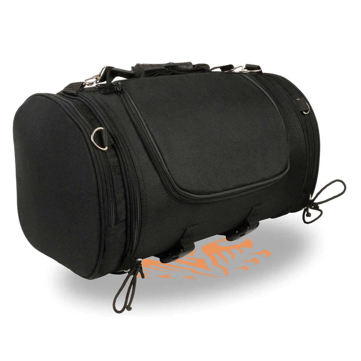 Specialty Milwaukee Performance X-683 Black Large Textile Motorcycle Tour Duffle Roll Bag Quality