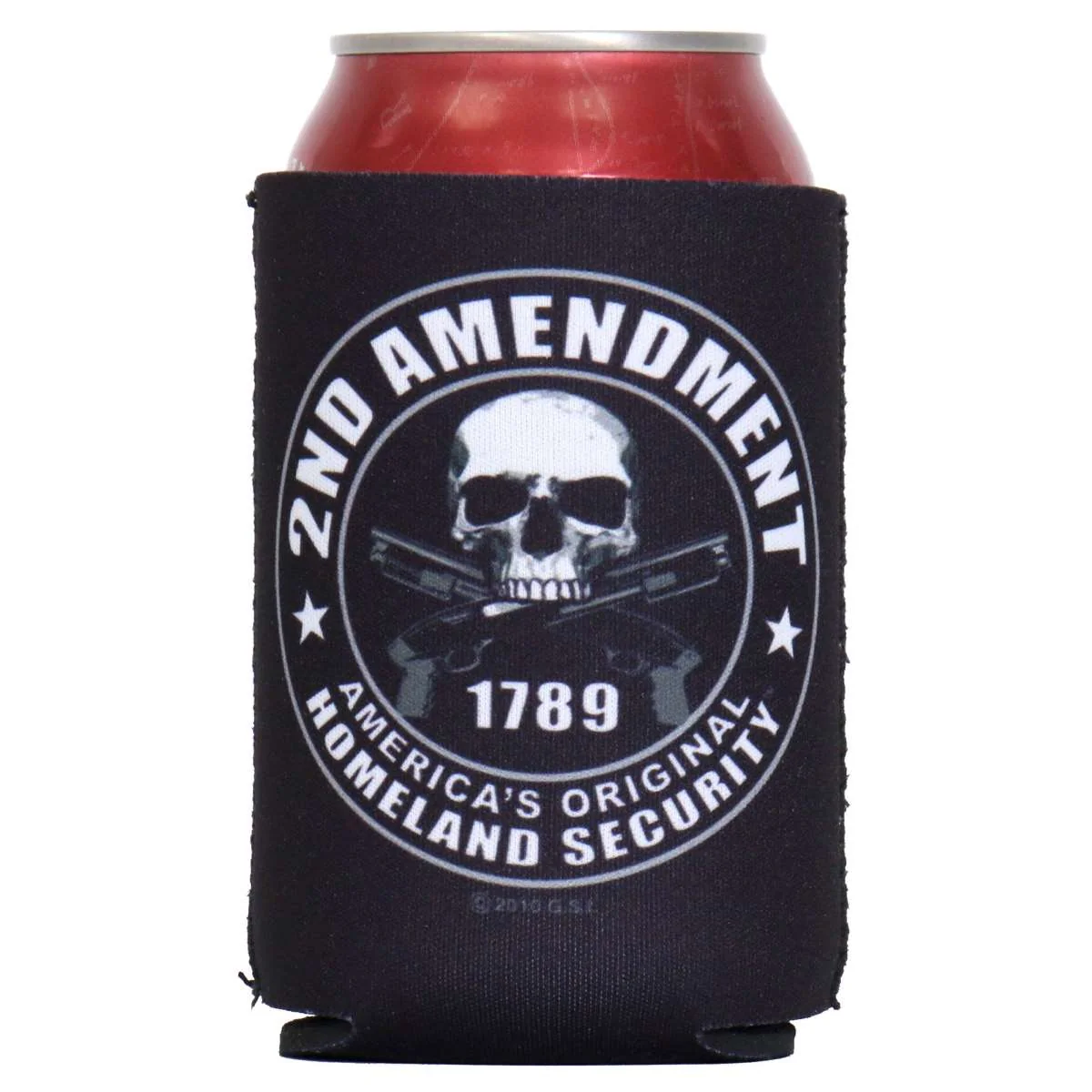 Functional Hot Leathers 2nd Amendment Skull Can Wrap BVK3004 Advanced