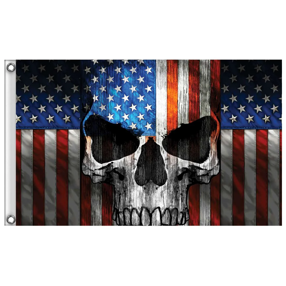 Authentic Hot Leathers Patriot Skull Flag FGA1086 Carefully Designed