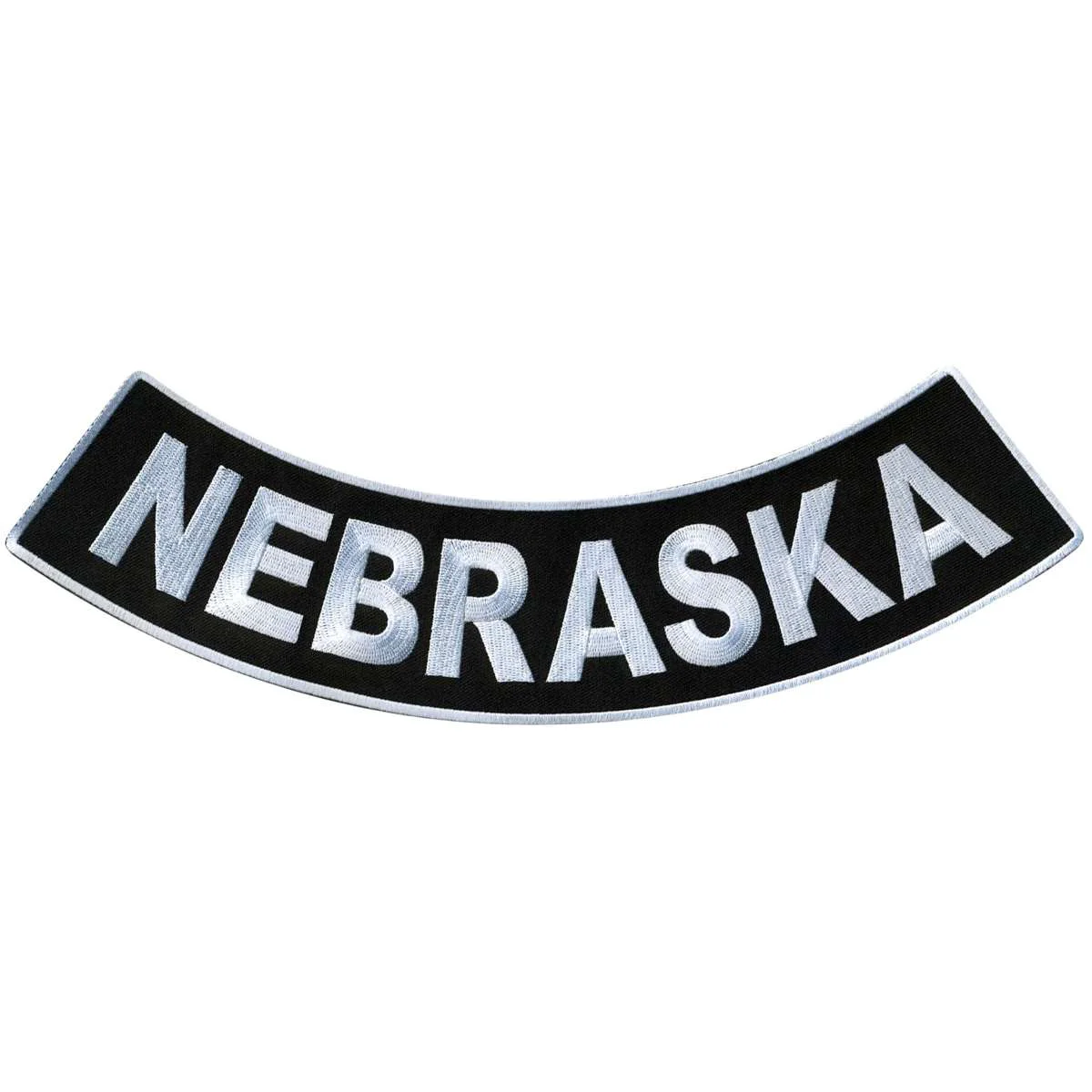 Trendy Hot Leathers Nebraska 12 X 3 Bottom Rocker Patch PPM5053 Optimized