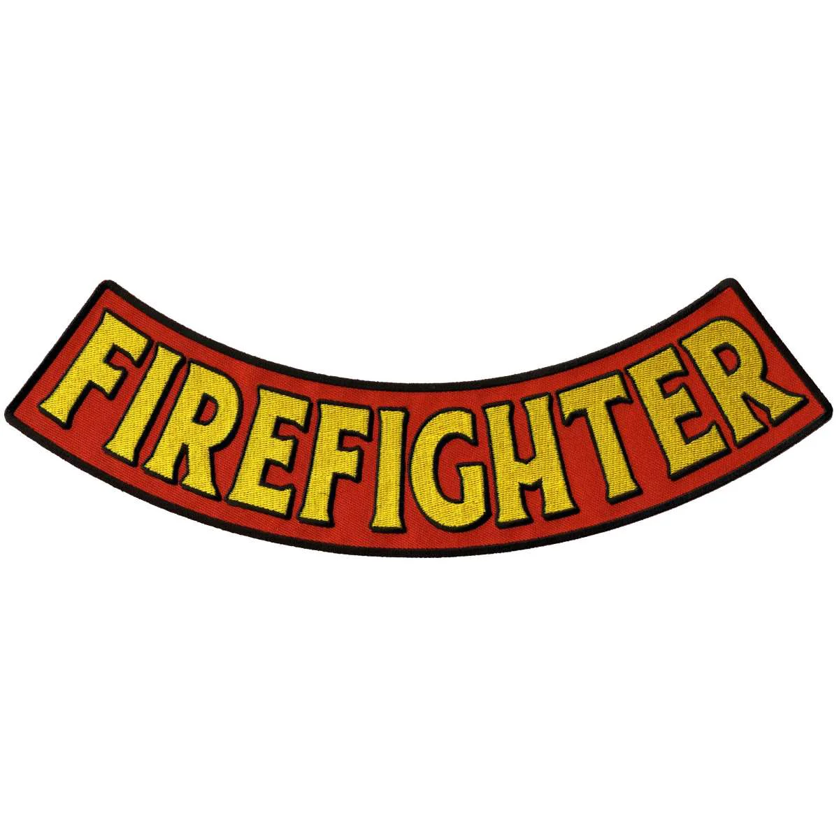 Fine Crafted Hot Leathers Firefighter 12 X 3 Bottom Rocker Patch PPM5131 Exceptional