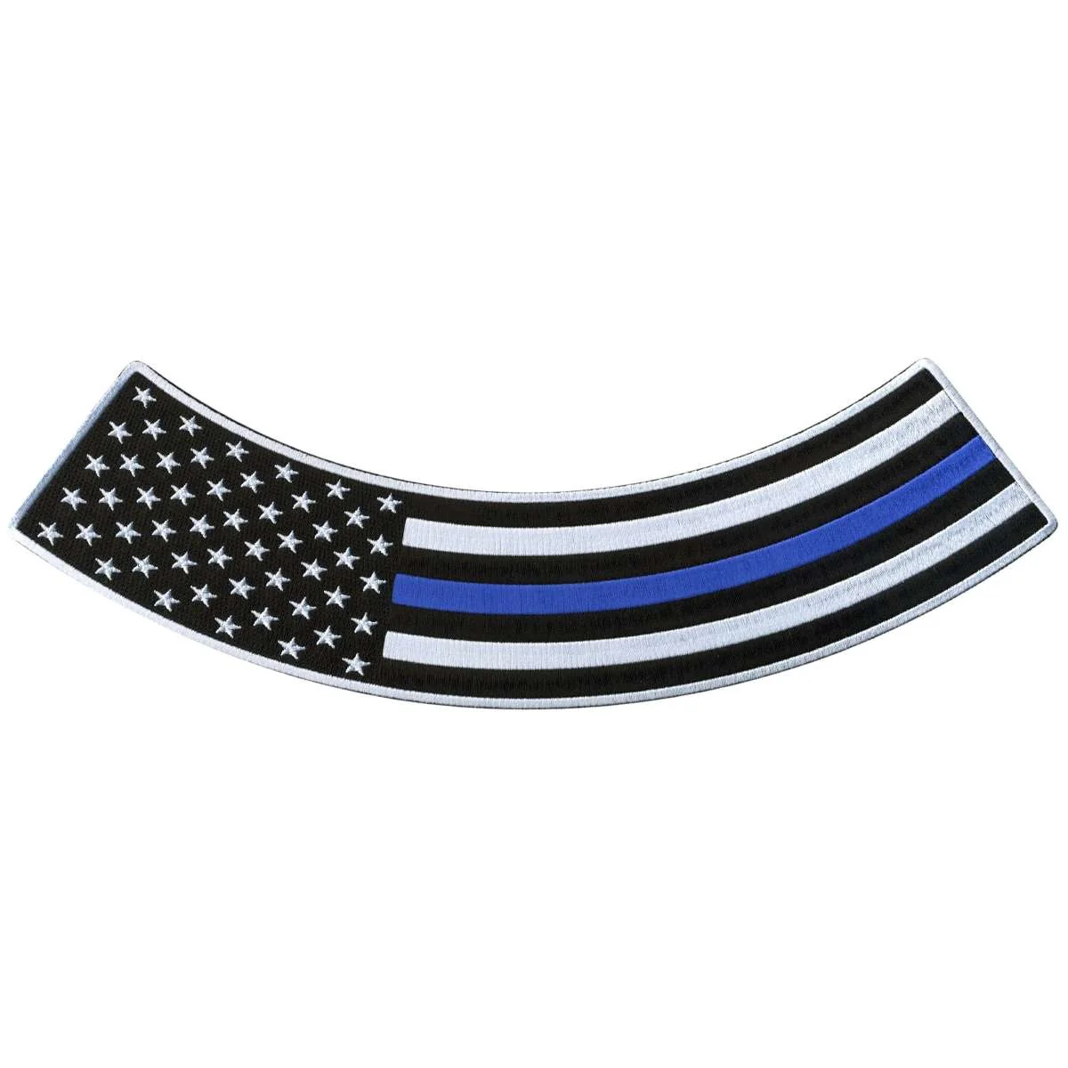Sophisticated Hot Leathers Thin Blue Line 12 X 3 Bottom Rocker Patch PPM5157 Elegant