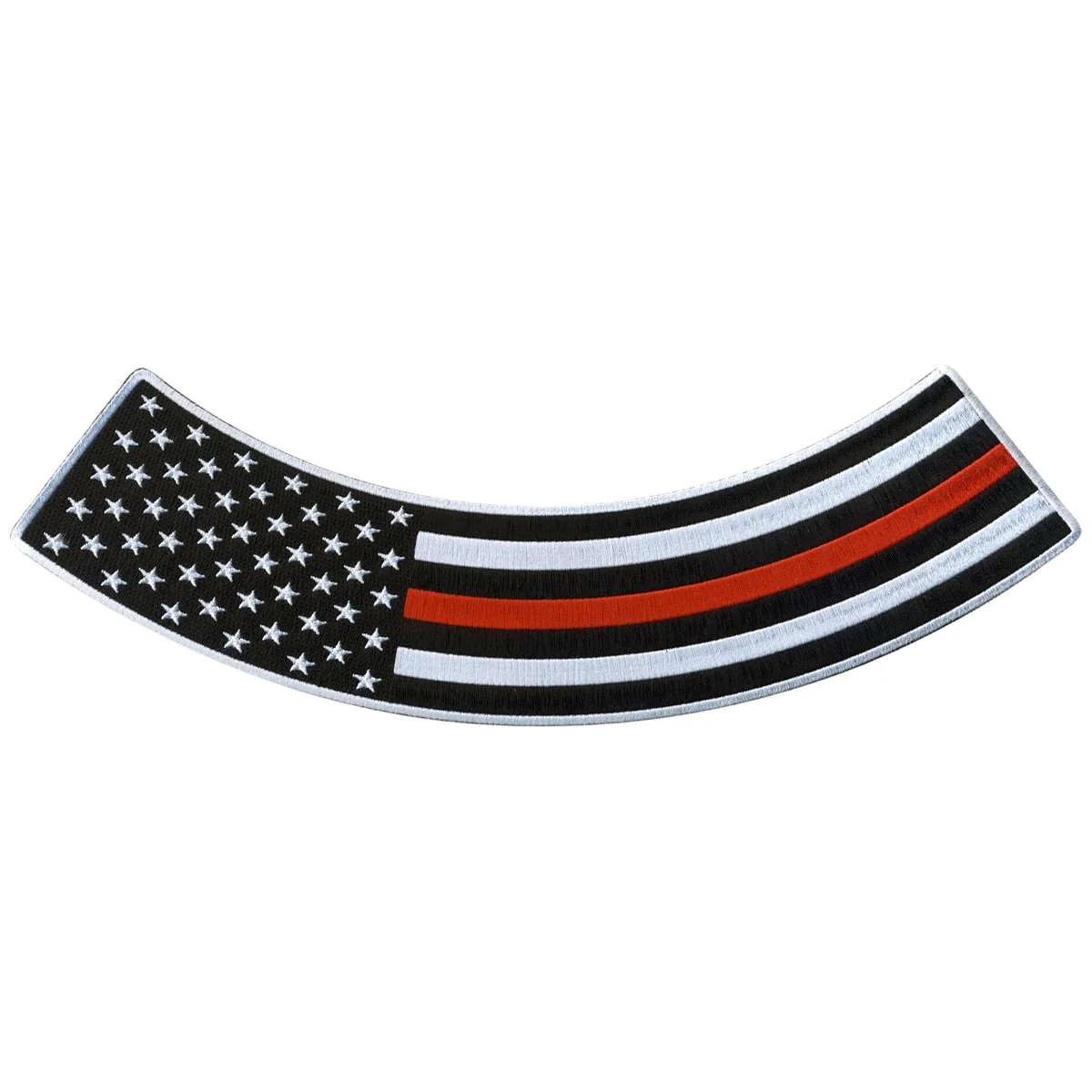 First-Class Hot Leathers Thin Red Line 12 X 3 Bottom Rocker Patch PPM5163 Minimalist