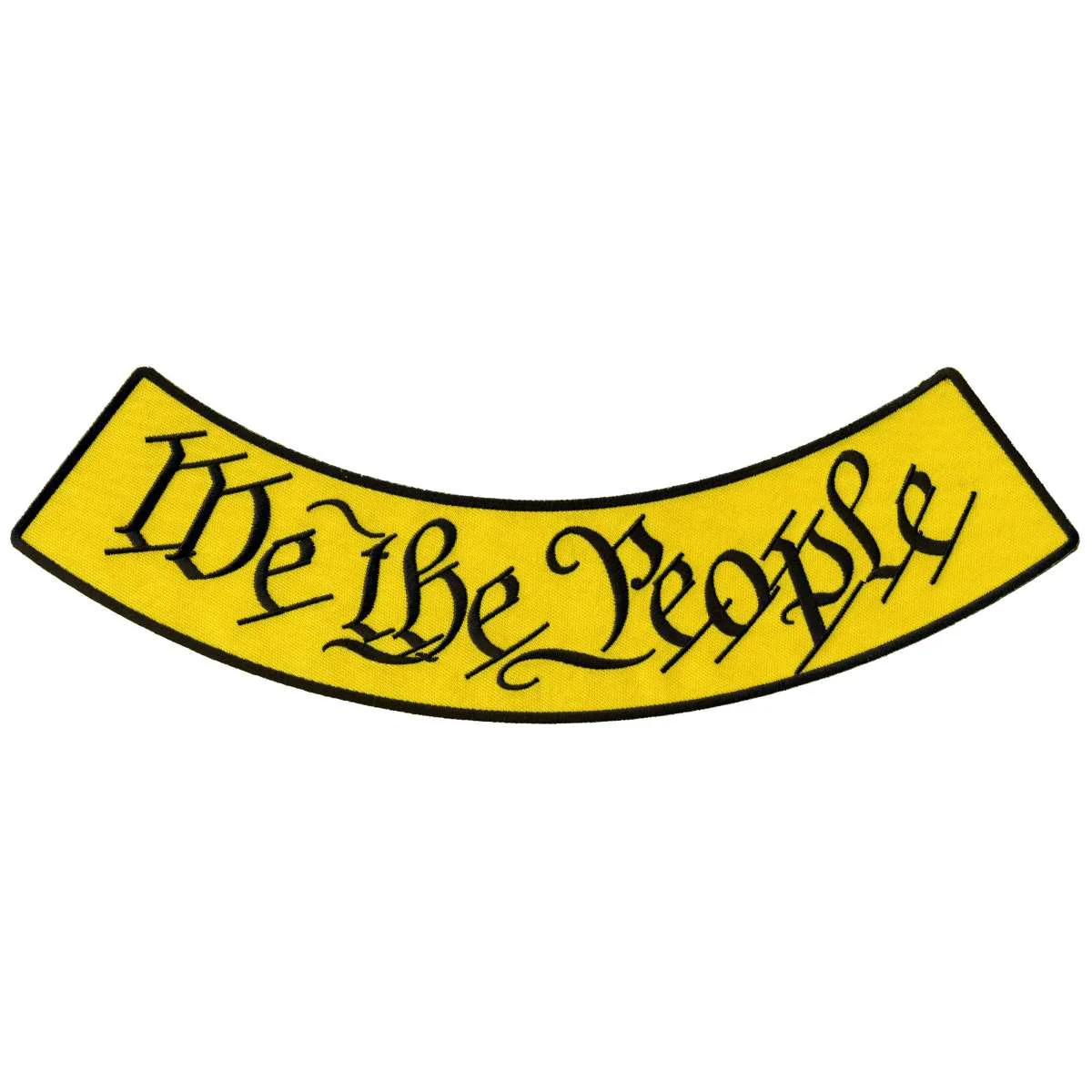 Secure Hot Leathers We The People 12 X 3 Bottom Rocker Patch PPM5165 Lightweight