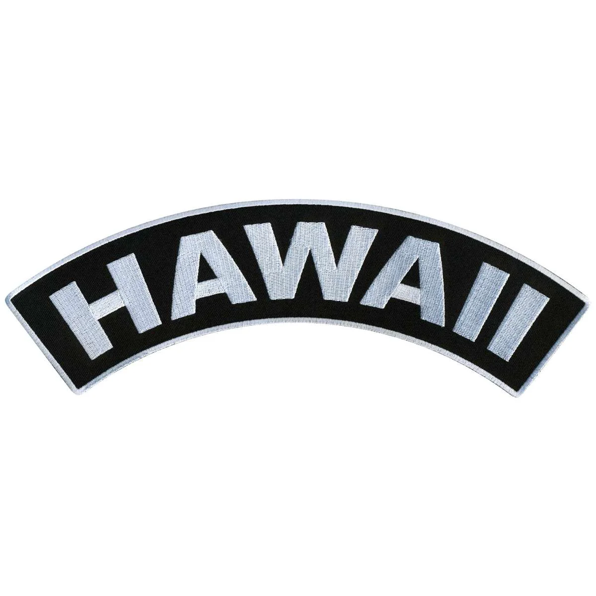 Unique Hot Leathers Hawaii 12 X 3 Top Rocker Patch PPM4021 Superior