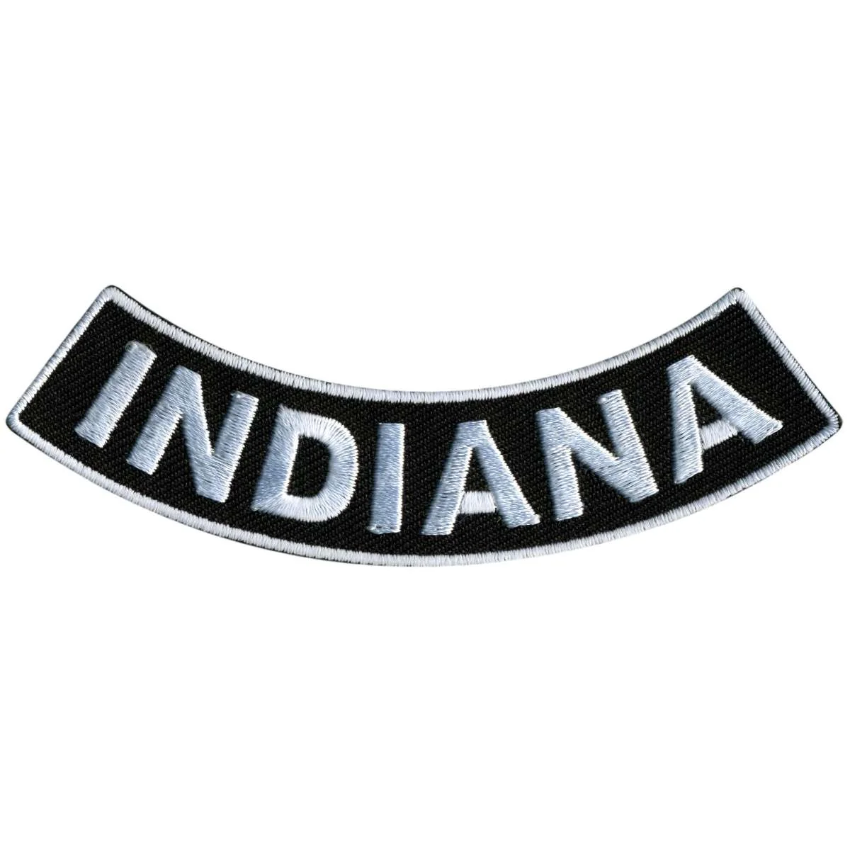Premium Material Hot Leathers Indiana 4 X 1 Bottom Rocker Patch PPM5028 Optimized