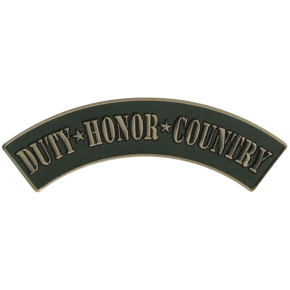 Professional Hot Leathers Duty Honor Country 12 X 3 Top Rocker Patch PPM4129 Superior