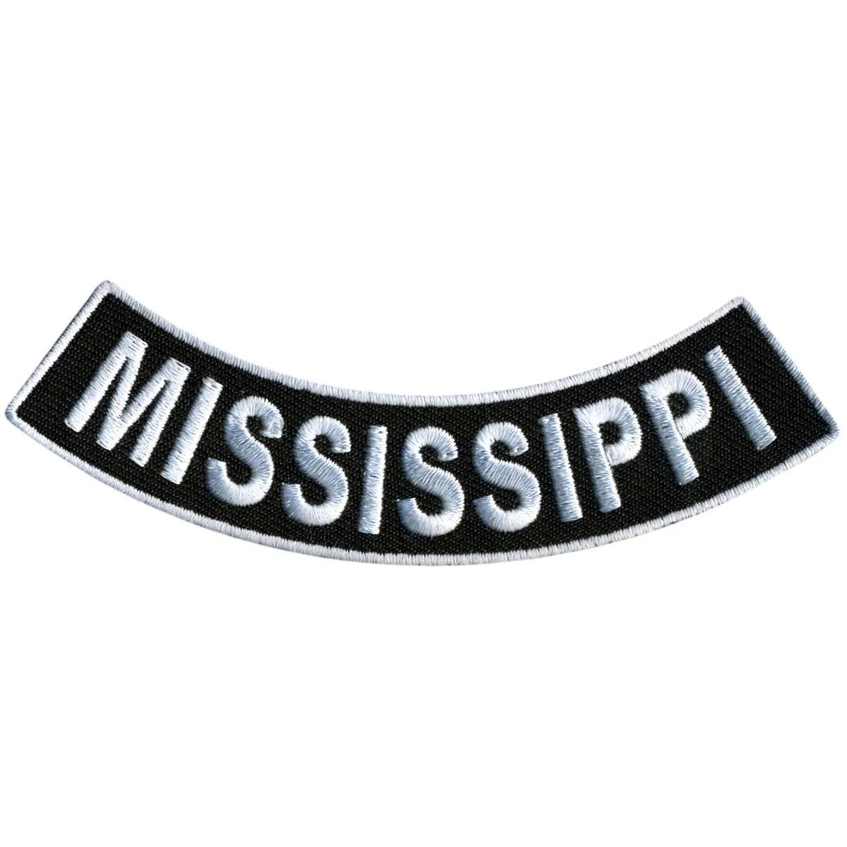 Certified Hot Leathers Mississippi 4 X 1 Bottom Rocker Patch PPM5048 Modern