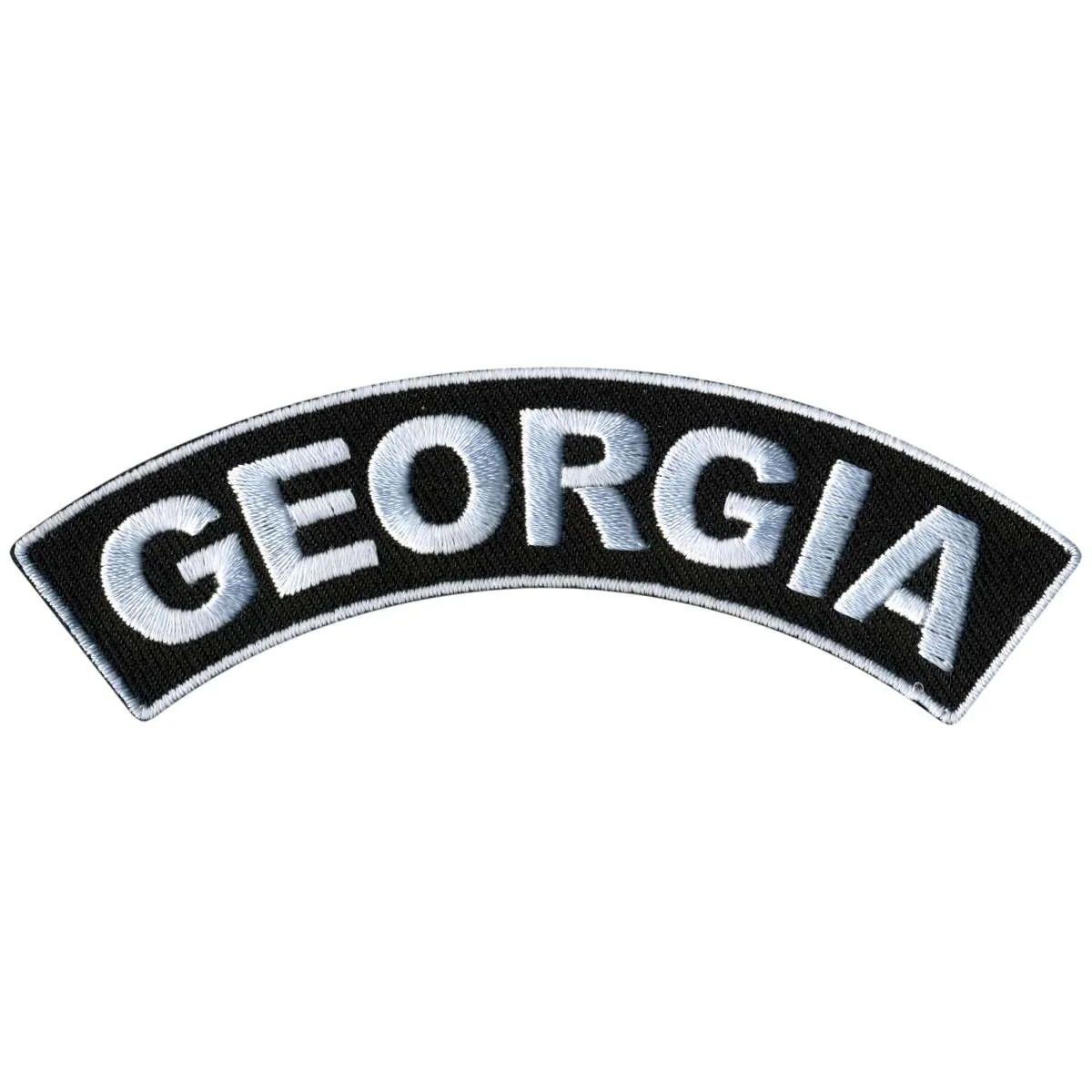 High-Quality Hot Leathers Georgia 4 X 1 Top Rocker Patch PPM4020 Contemporary