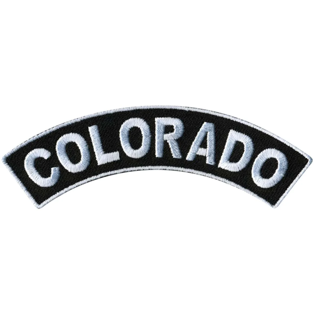 Original Design Hot Leathers Colorado 4 X 1 Top Rocker Patch PPM4012 Effective