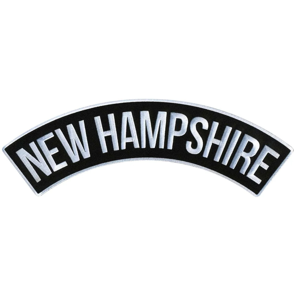 Safe Hot Leathers New Hampshire 12 X 3 Top Rocker Patch PPM4057 User-Friendly