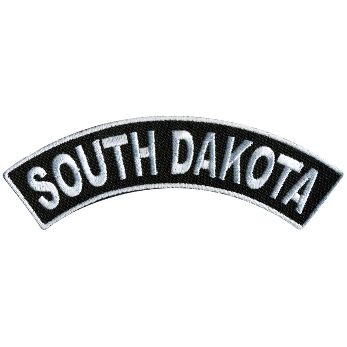 Exceptional Hot Leathers South Dakota 4 X 1 Top Rocker Patch PPM4082 High-End