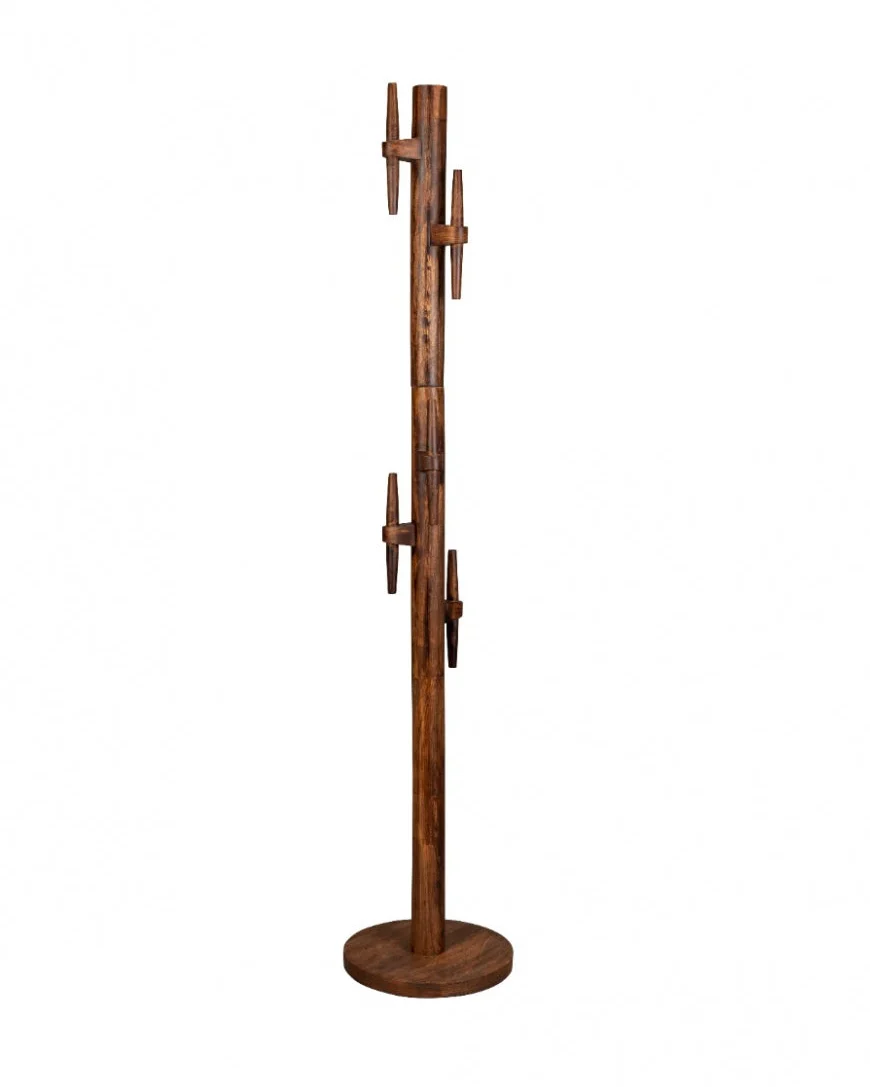 Responsible Standing Coat Rack Jakub Walnut Specialty