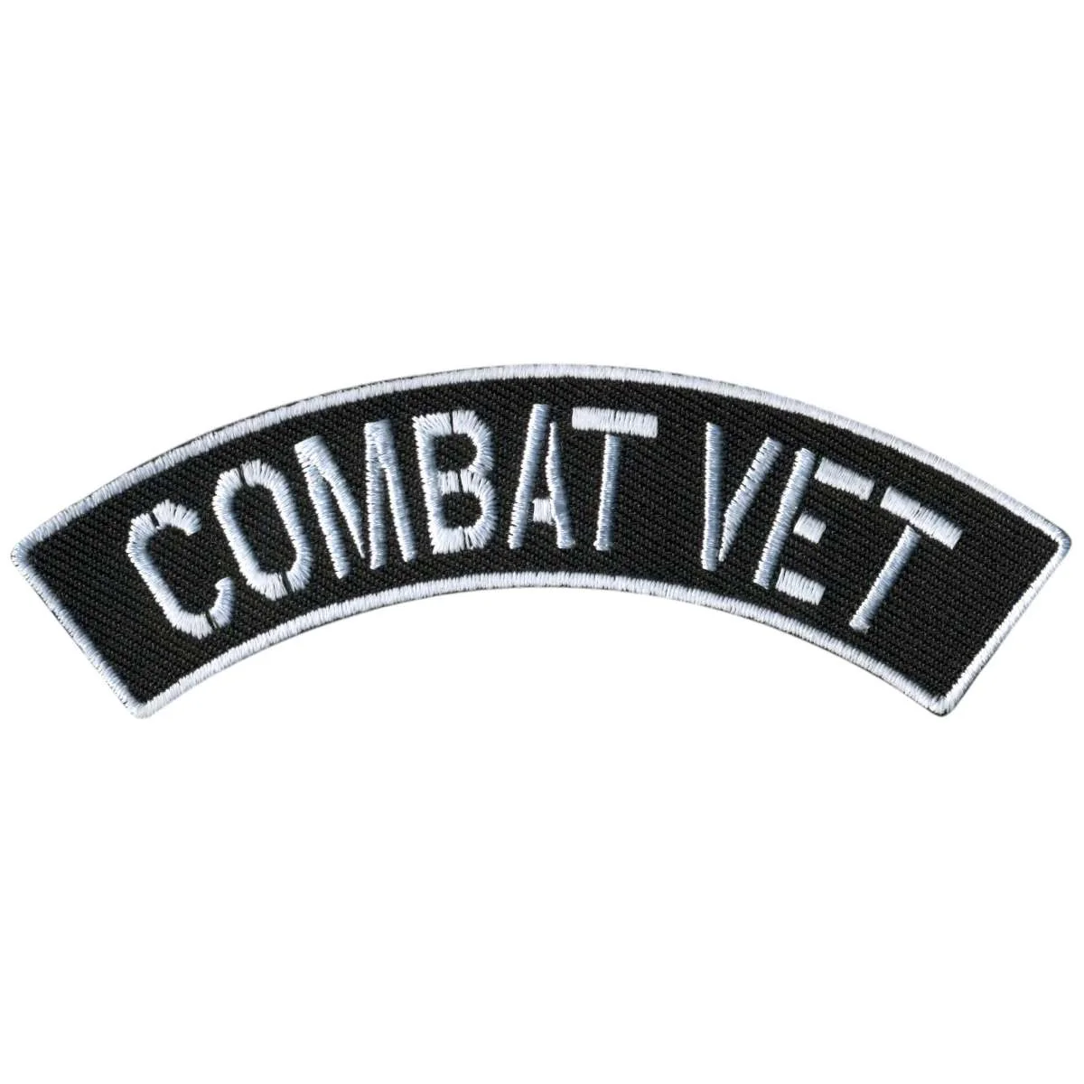 Genuine Hot Leathers Combat Vet 4 X 1 Top Rocker Patch PPM4174 Clean
