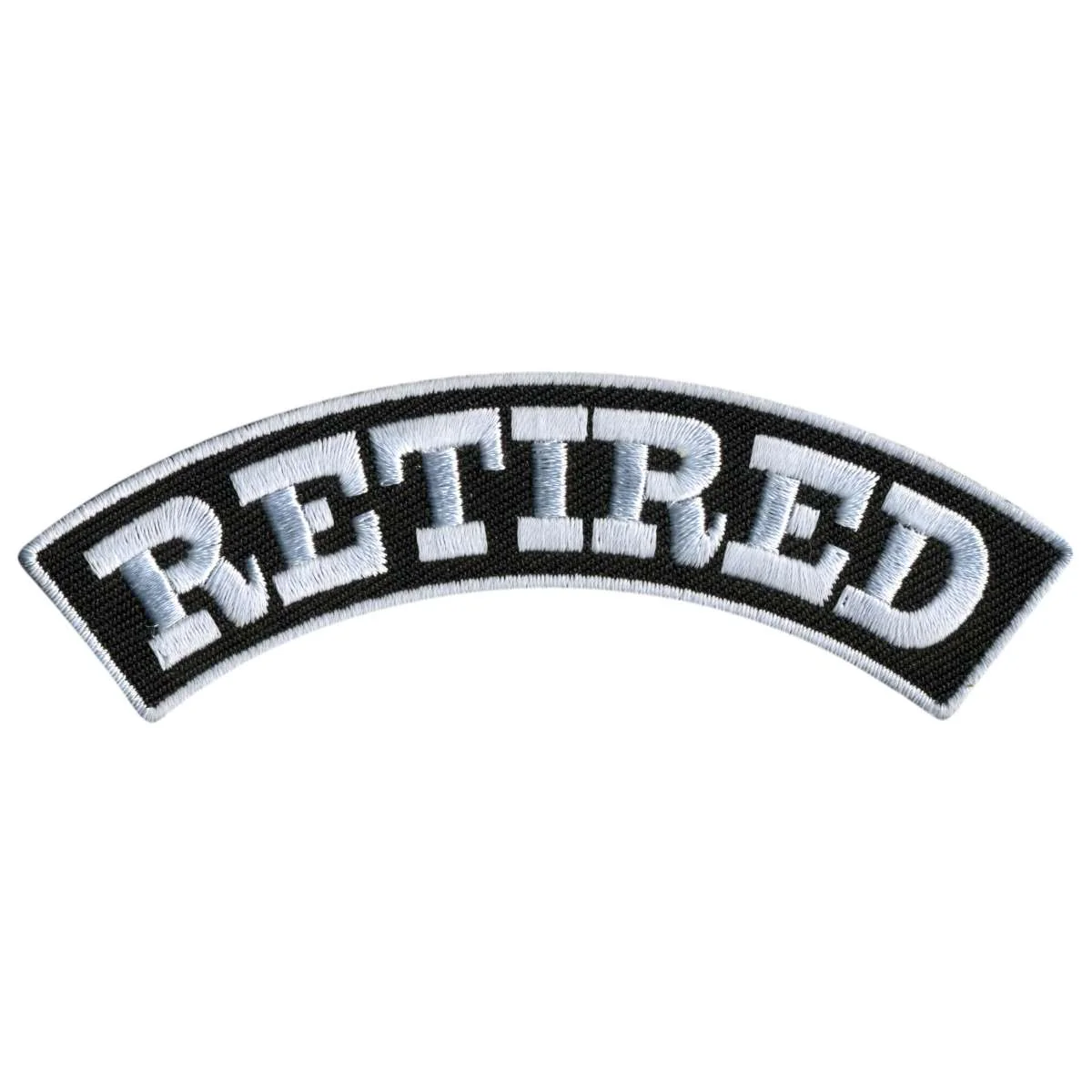 Soft Hot Leathers Retired 4 X 1 Top Rocker Patch PPM4176 Minimalist