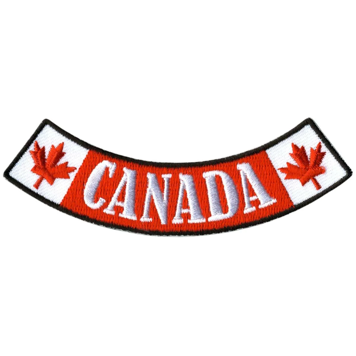 Genuine Hot Leathers Canada 4 X 1 Bottom Rocker Patch PPM5122 Durable
