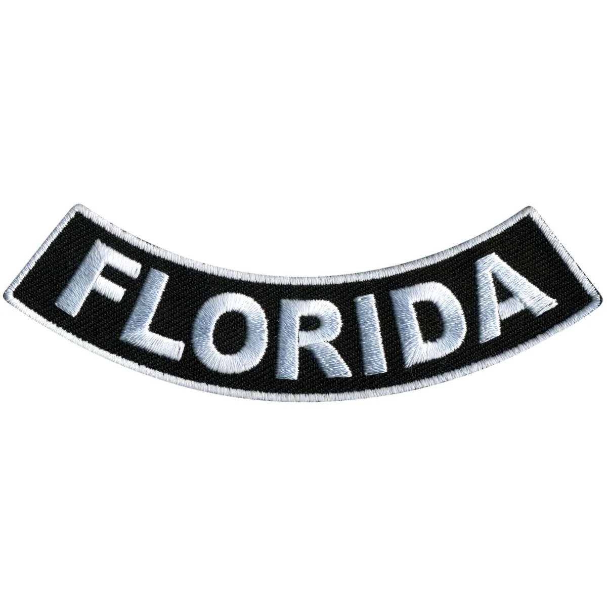Lightweight Hot Leathers Florida 4 X 1 Bottom Rocker Patch PPM5018 Detailed