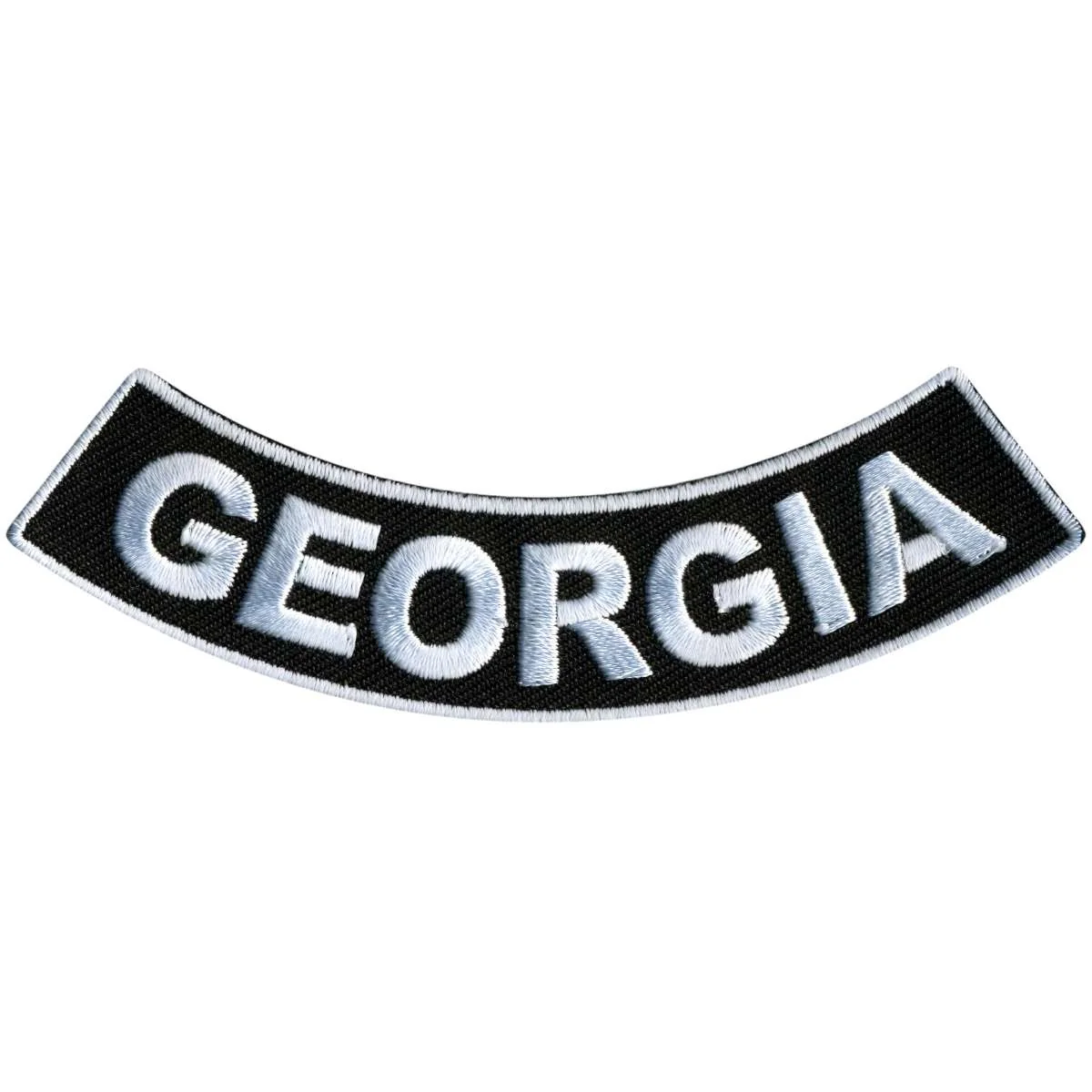 Responsible Hot Leathers Georgia 4 X 1 Bottom Rocker Patch PPM5020 Stylish