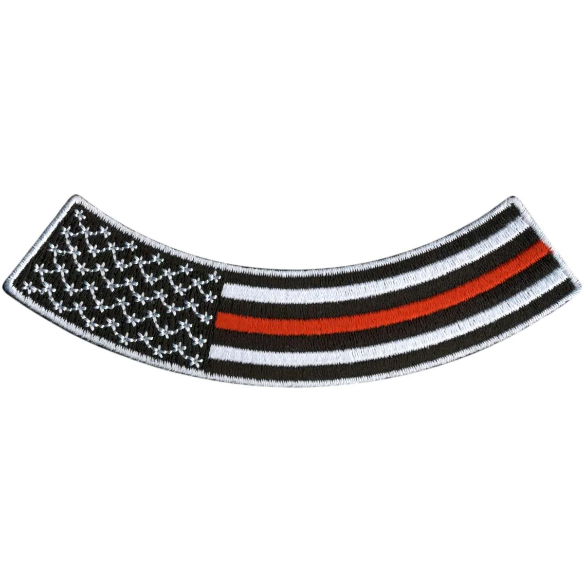 Traditional Hot Leathers Thin Red Line 4 X 1 Bottom Rocker Patch PPM5164 Luxury