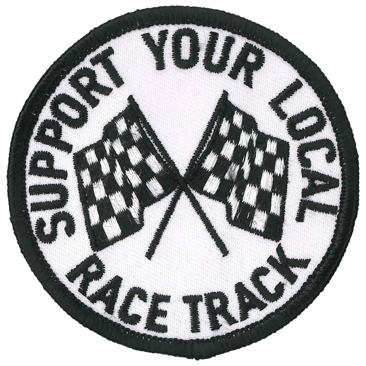 Fine Hot Leathers Support Your Local Racetrack 3 Patch PPL9871 Premium