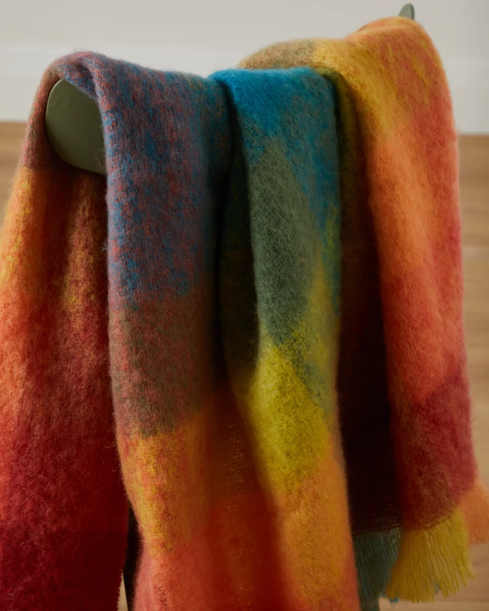 Detailed Foxford Cottage Mohair Throw Eco-Friendly