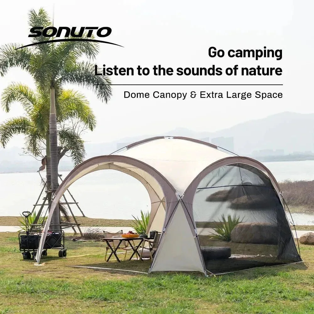 Efficient Sonuto Extra-Large Dome Canopy Tent – UV-Proof Rainproof Anti-Mosquito Outdoor Shelter Next-Generation
