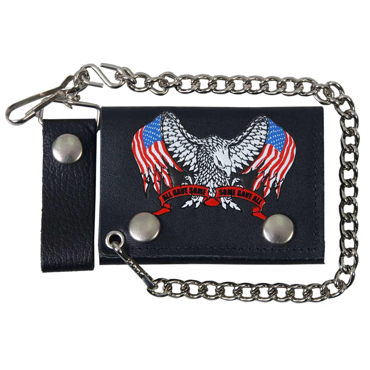Flexible Hot Leathers Support Our Troops Wallet WLB1017 Reusable